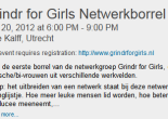 Kom ook naar de eerste Grindr for Girls netwerkborrel